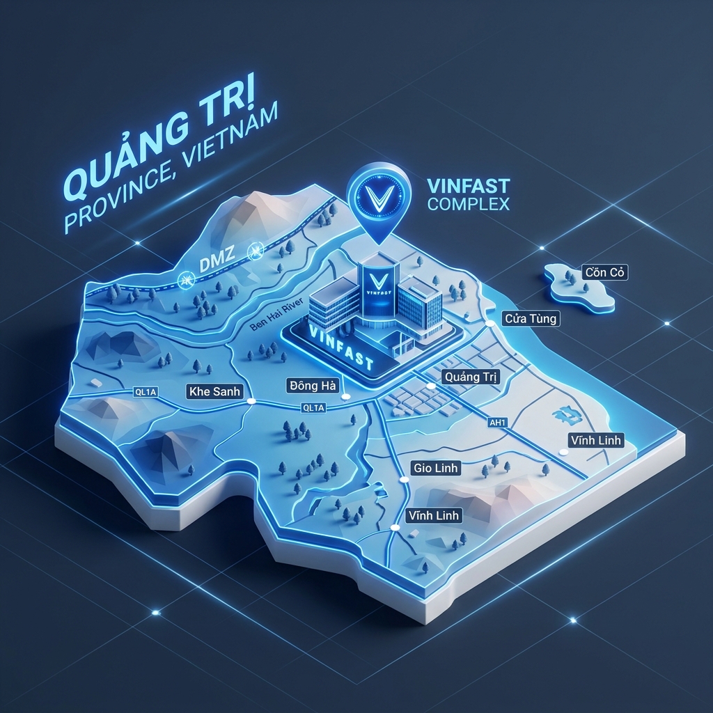 Sơ đồ vị trí VinFast Quảng Trị